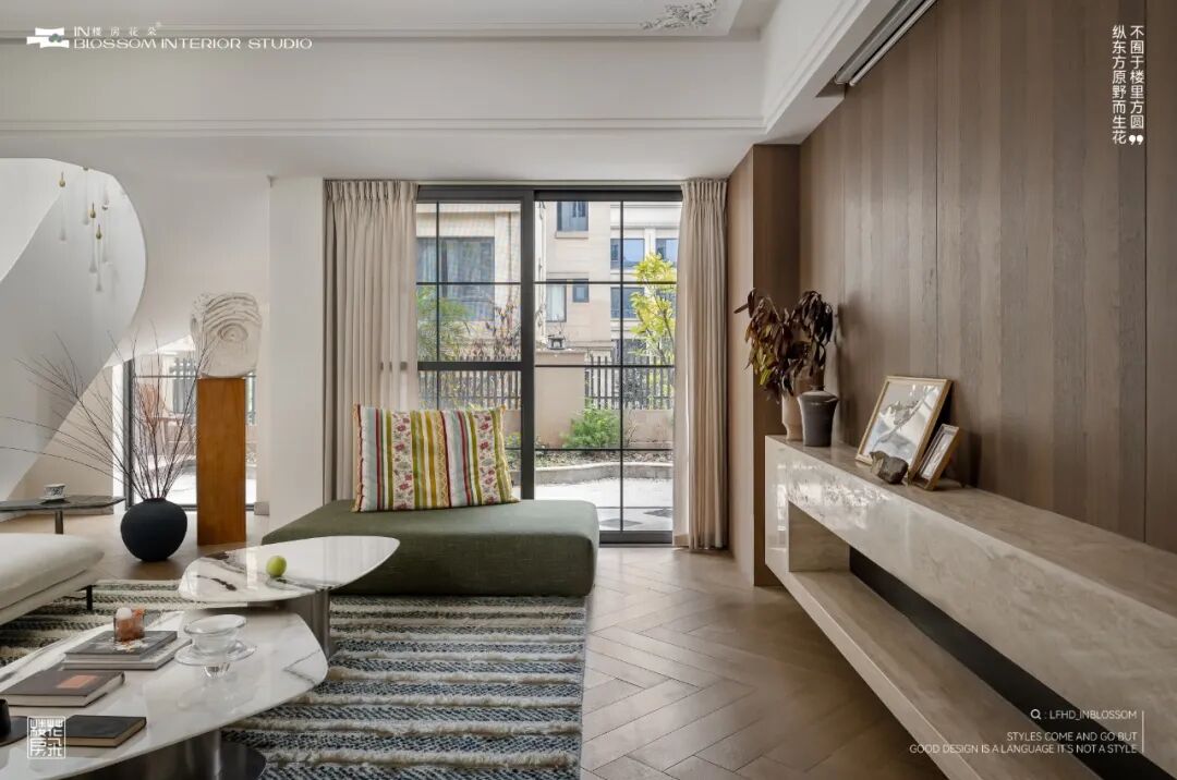 楼房花朵INBLOSSOM|私宅实景案例|龙湖麓宸200㎡现代法式下叠-19