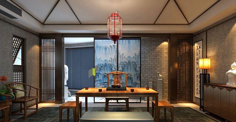 新中式风格办公会所设计-5