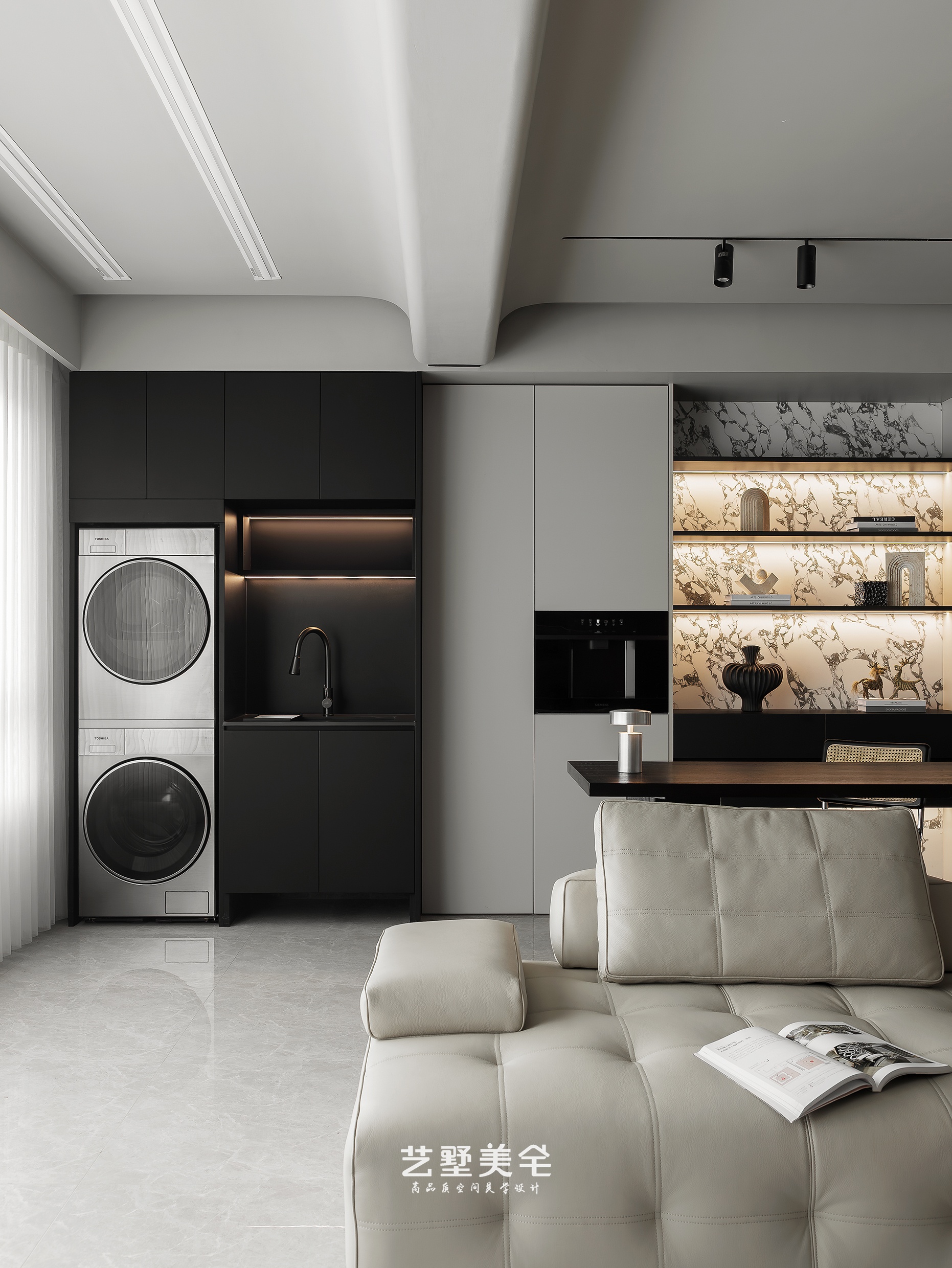 实景 139㎡高级灰克制美学现代高级感栖居丨中国合肥丨艺墅美宅-31