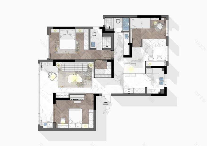 《四季》150㎡极简风大平层设计丨中国合肥丨飞墨设计组-6