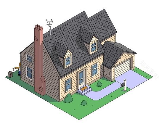 《辛普森一家》房屋8种不同建筑风格再设计丨HomeAdvisor-19