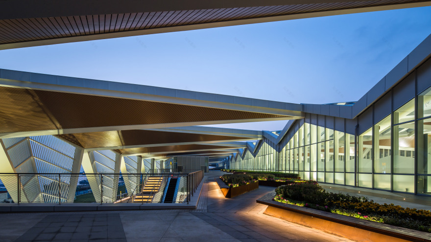 Qingdao Cruise Terminal's angular facade references boats' sails-8