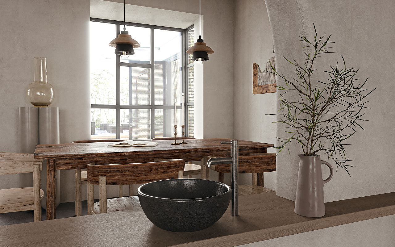 轻奢餐厅，温馨怀旧的用餐环境-4