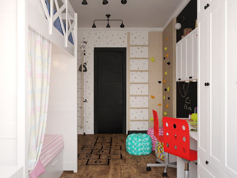 儿童房及工作室规划设计-11