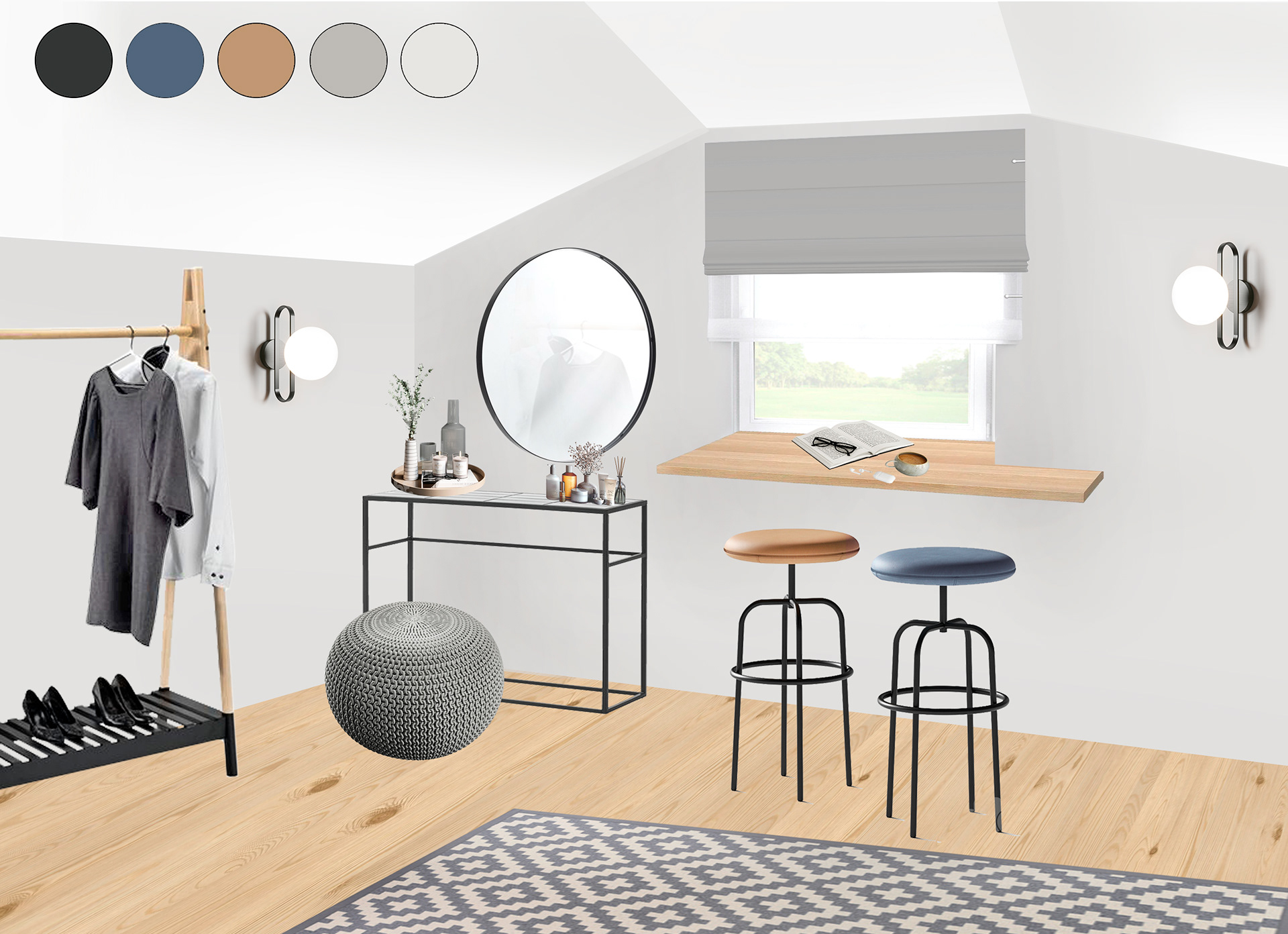 Эскизный проект загородного дома 100 м.кв.-13