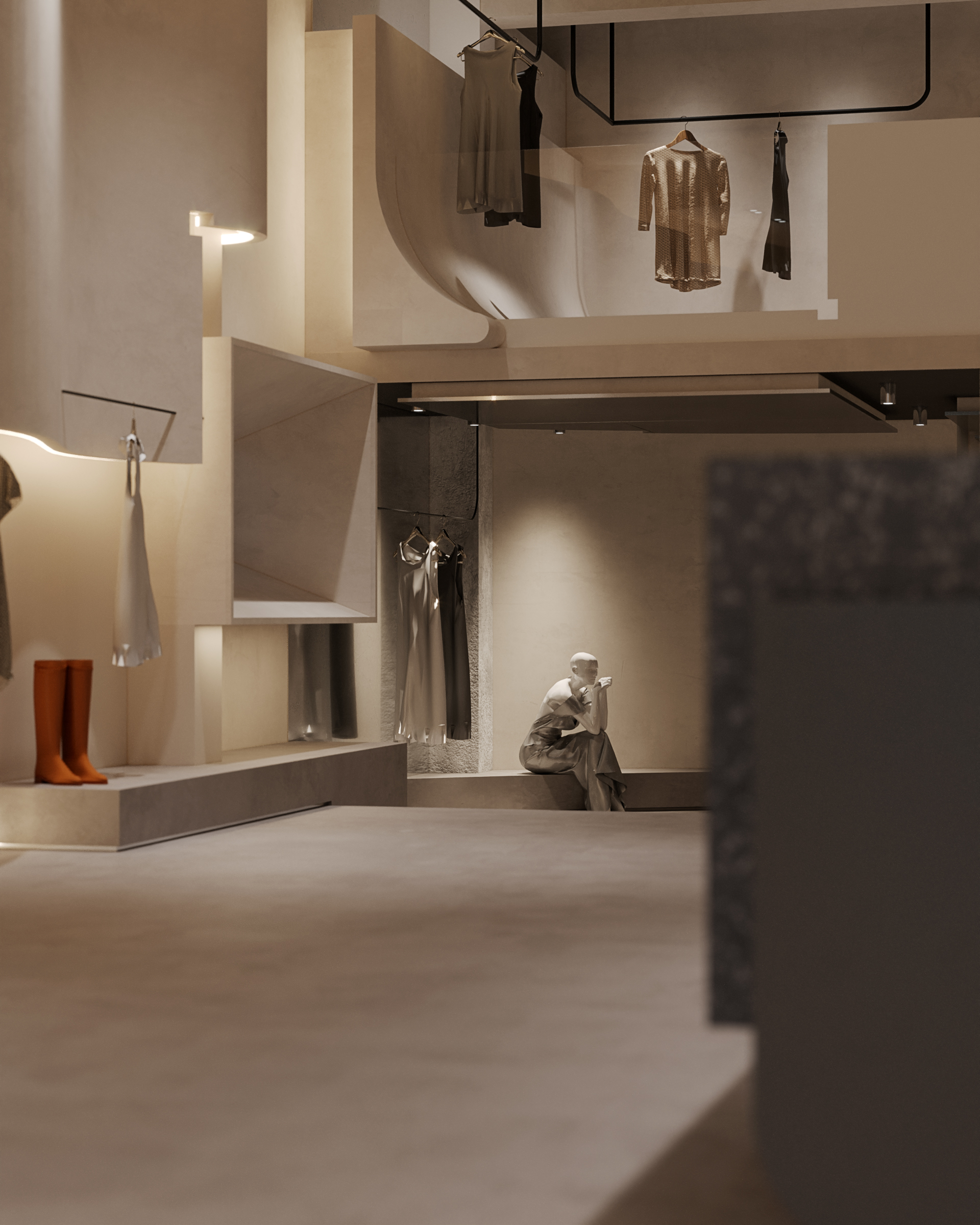 涩谷女装店设计丨唯·设计-13