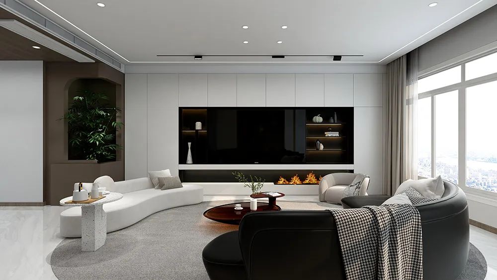 峰上名宅 128㎡现代极简风案例丨CITYFAMILY DECORATIO-4