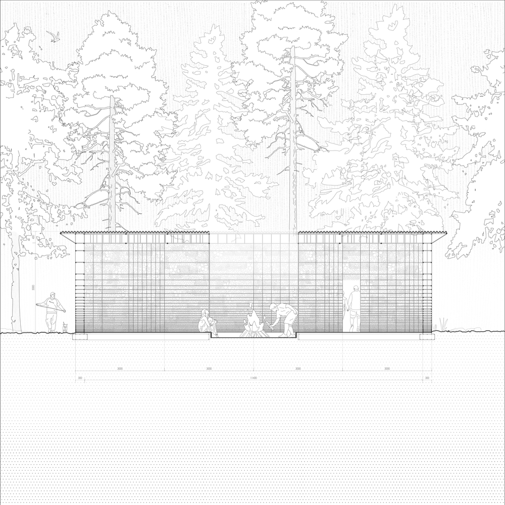 俄罗斯尼古拉列宁维茨艺术公园“火炉”庇护所丨gruppa2020-36