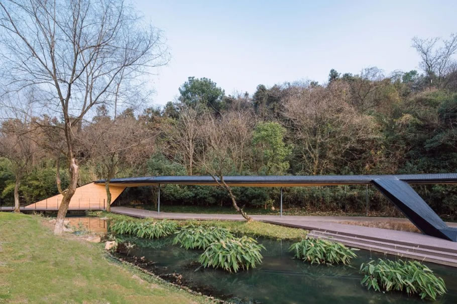 浙江音乐学院「溪上飞檐」丨中国杭州丨line+建筑事务所,gad-135