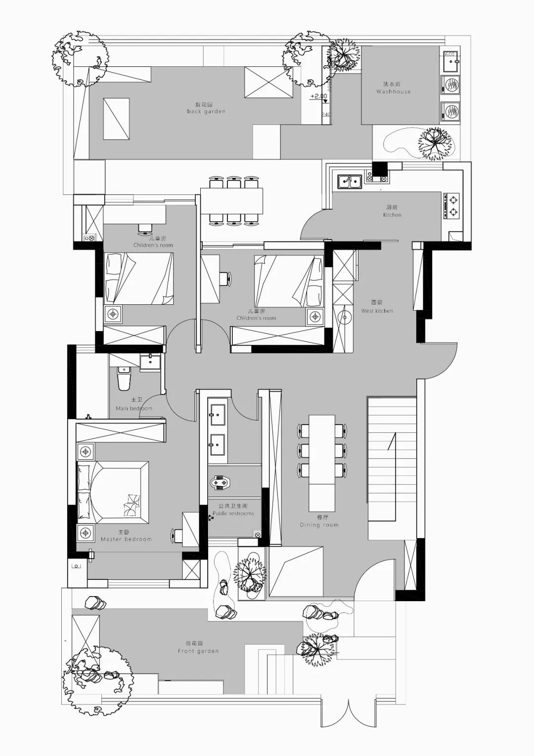 四季康城 227㎡现代休闲空间，自然简洁亲子互动-3