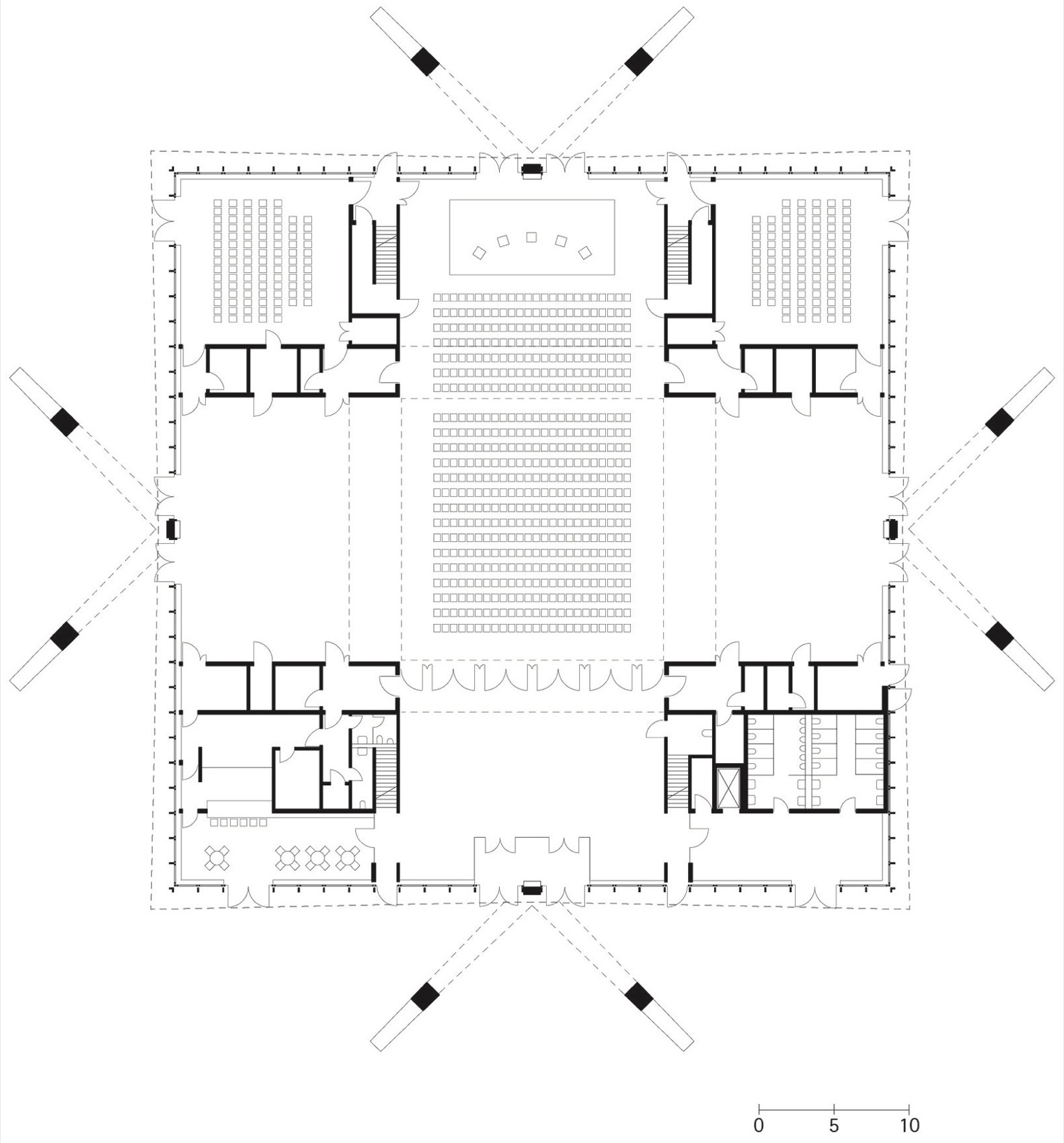 马格德堡双曲面壳体屋顶建筑丨德国马格德堡丨gmp-34