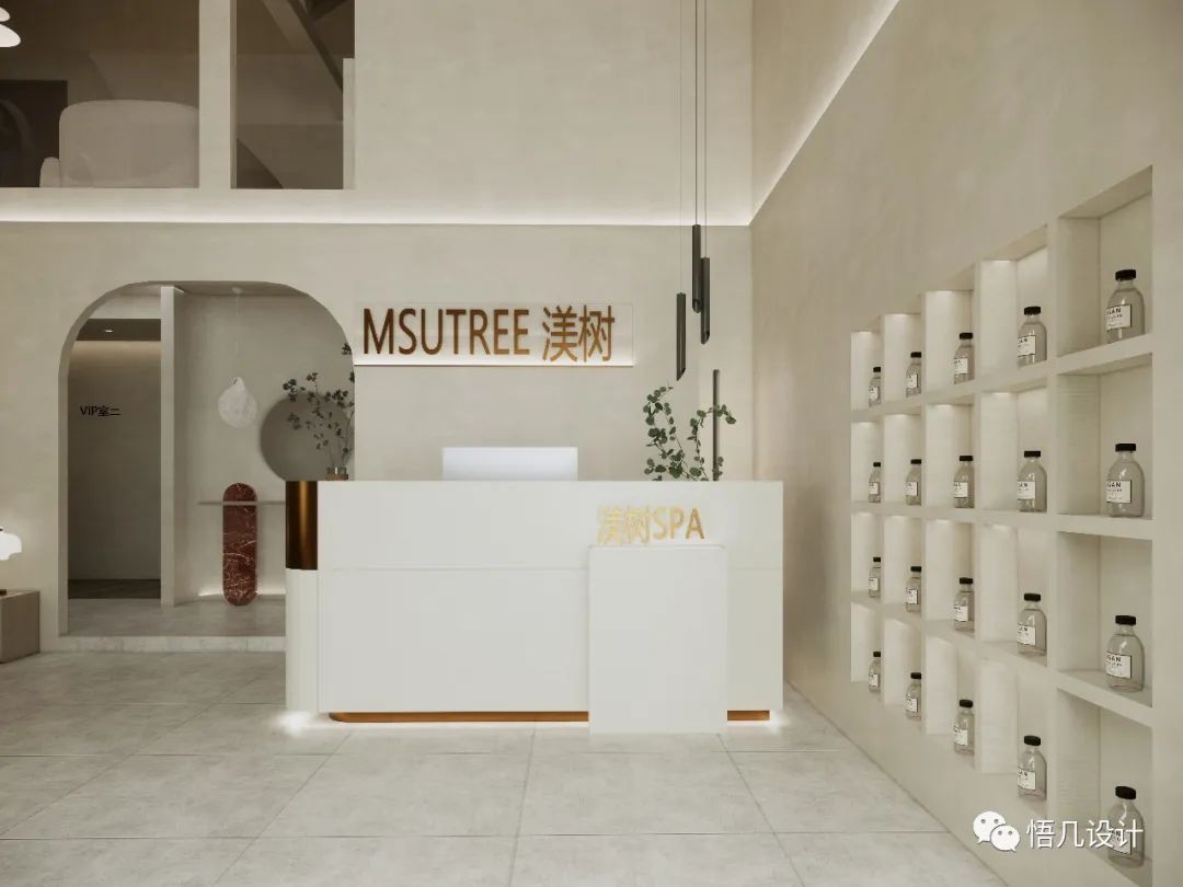 渼树 SPA · 微水泥侘寂美学的完美演绎丨中国武汉丨悟几设计-8