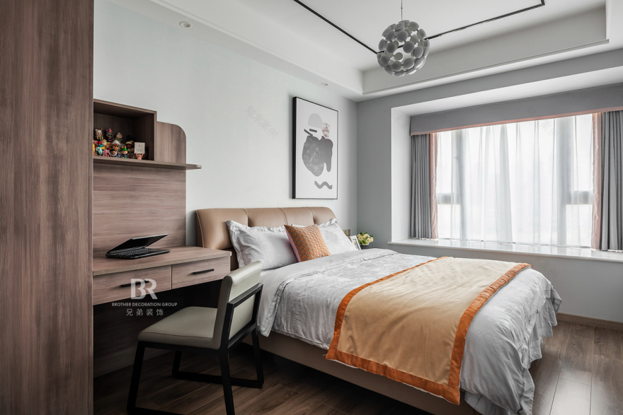 紫御江山 94 平现代轻奢风格装修设计案例丨重庆兄弟装饰公司水母家整装-24