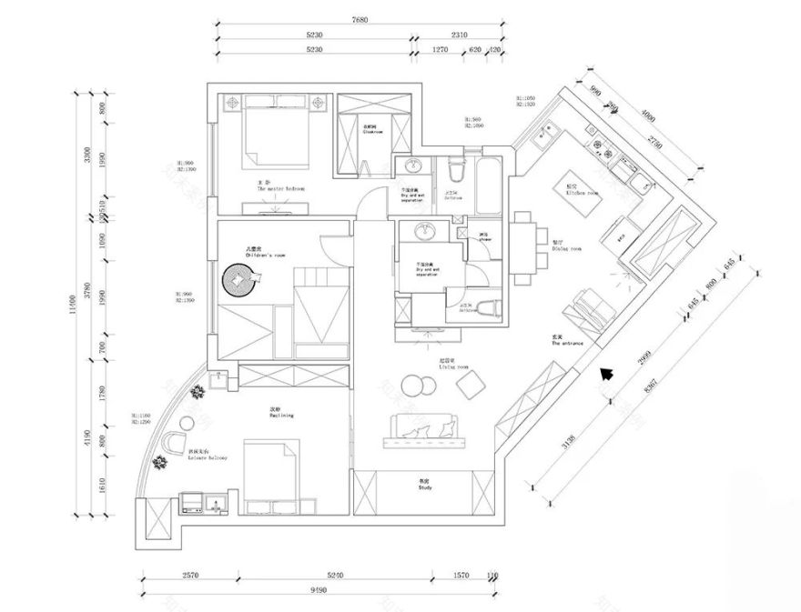 当和室遇上简约轻奢,当原木搭配皮质,让你的家永远有一种新鲜感!-6