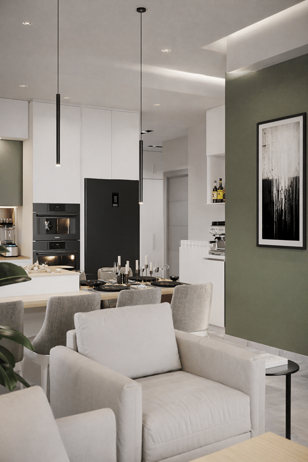 Serene Modernism | Open-Concept Apartment-3