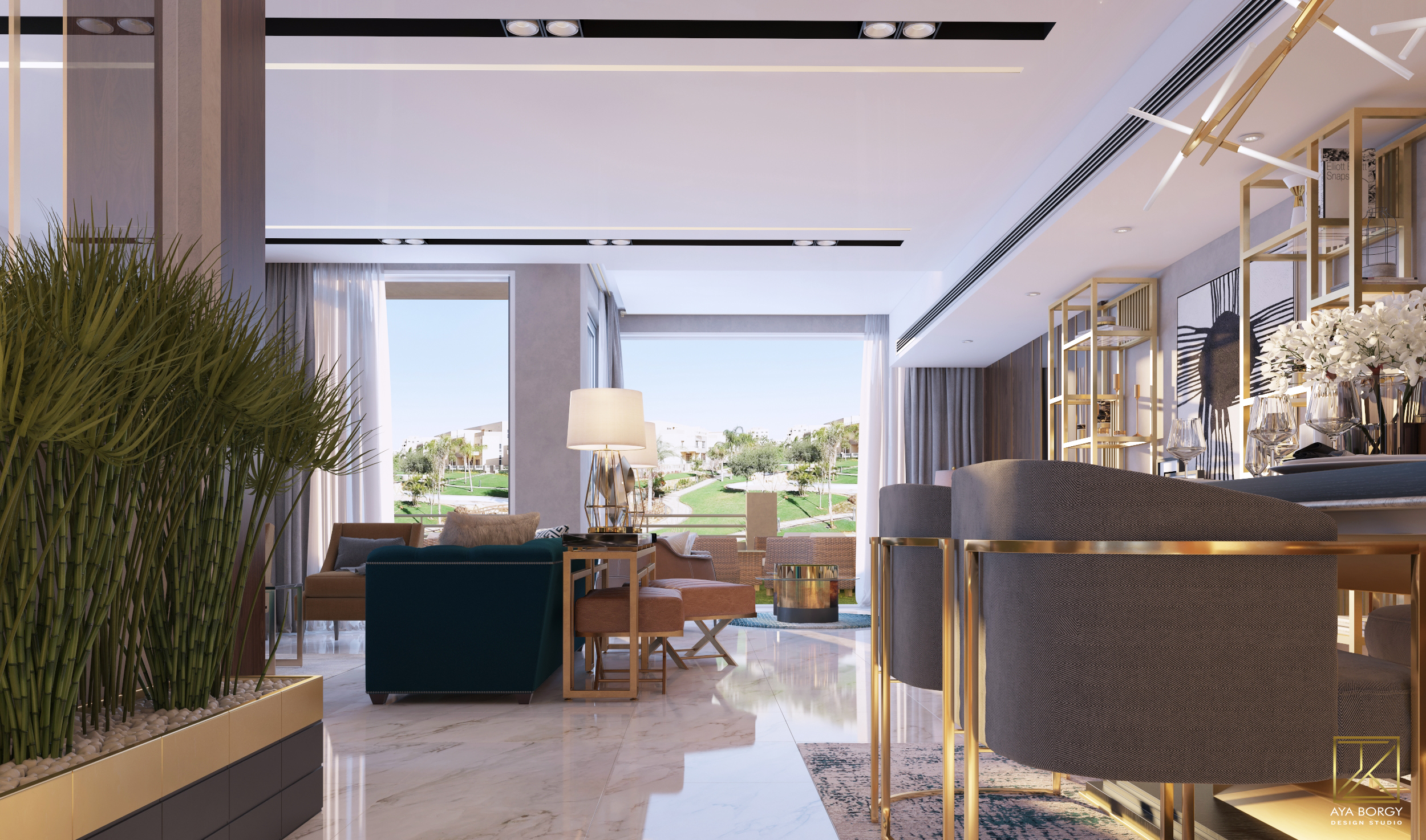 Luxury Contemporary Reception | Private Villa-10