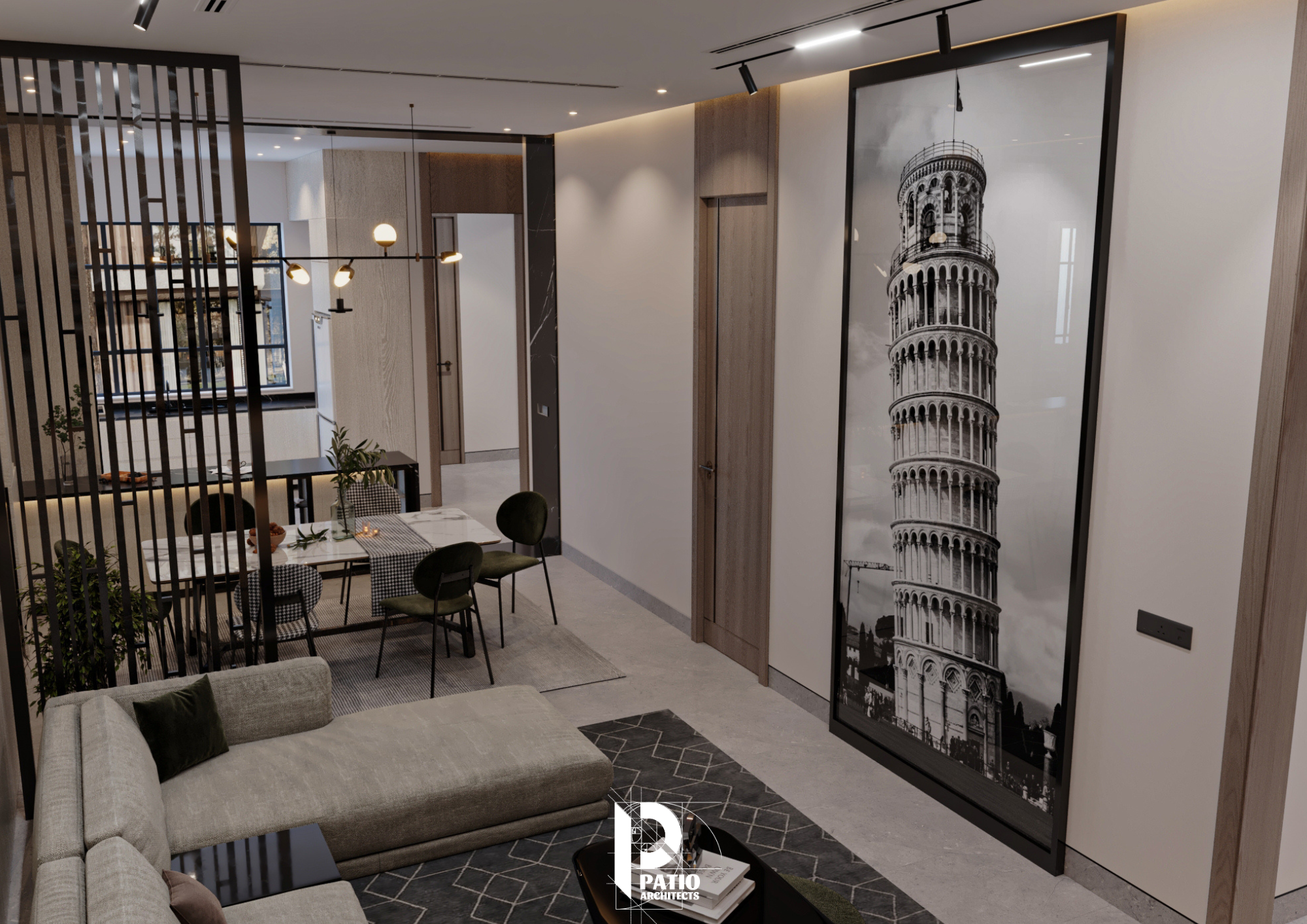 现代起居,餐厅与厨房室内设计丨沙特阿拉伯利雅得丨Patio Architects L.L.C-6