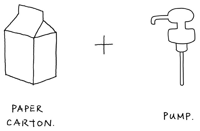 可多次填装的清洁剂补充容器设计丨nendo-6