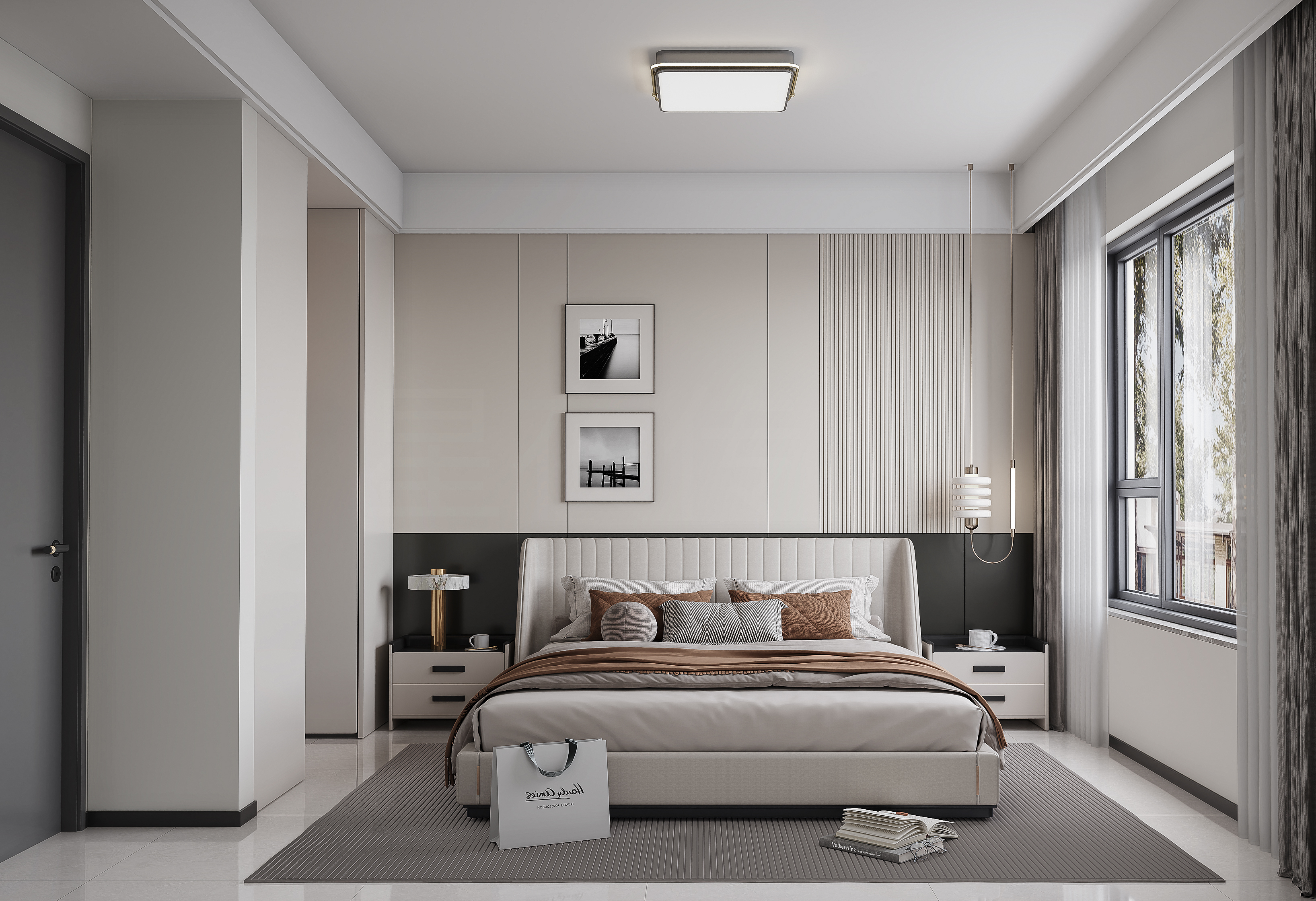 少即是奢，黑灰白勾勒的高级质感人居-15