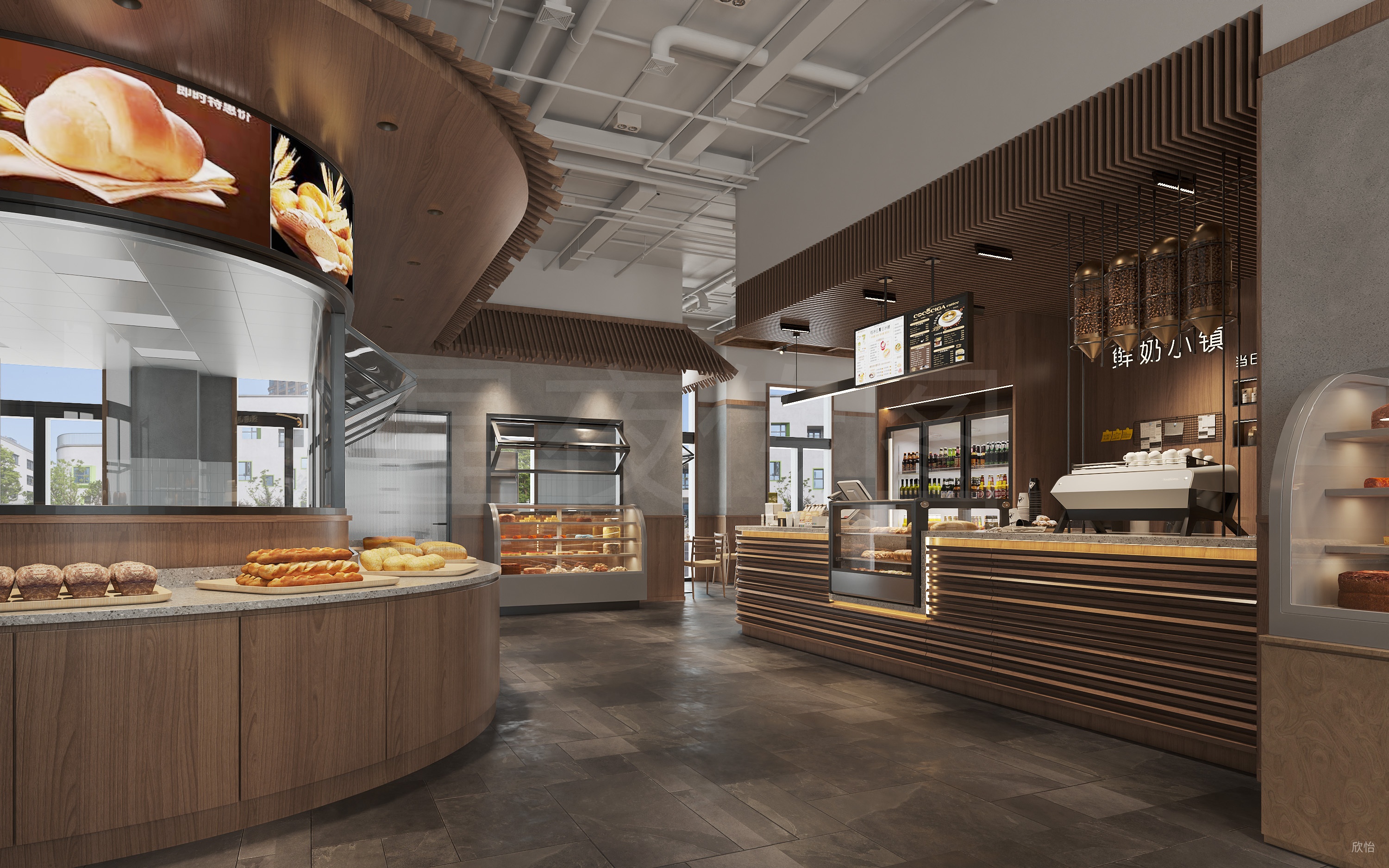 甜品店，将蛋糕的构造美学融入空间-7