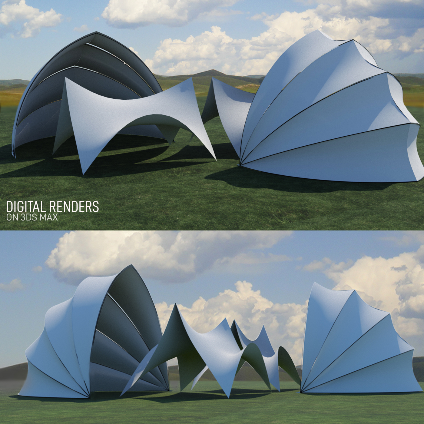 ORIGAMI: tensile structure and exhibition-5