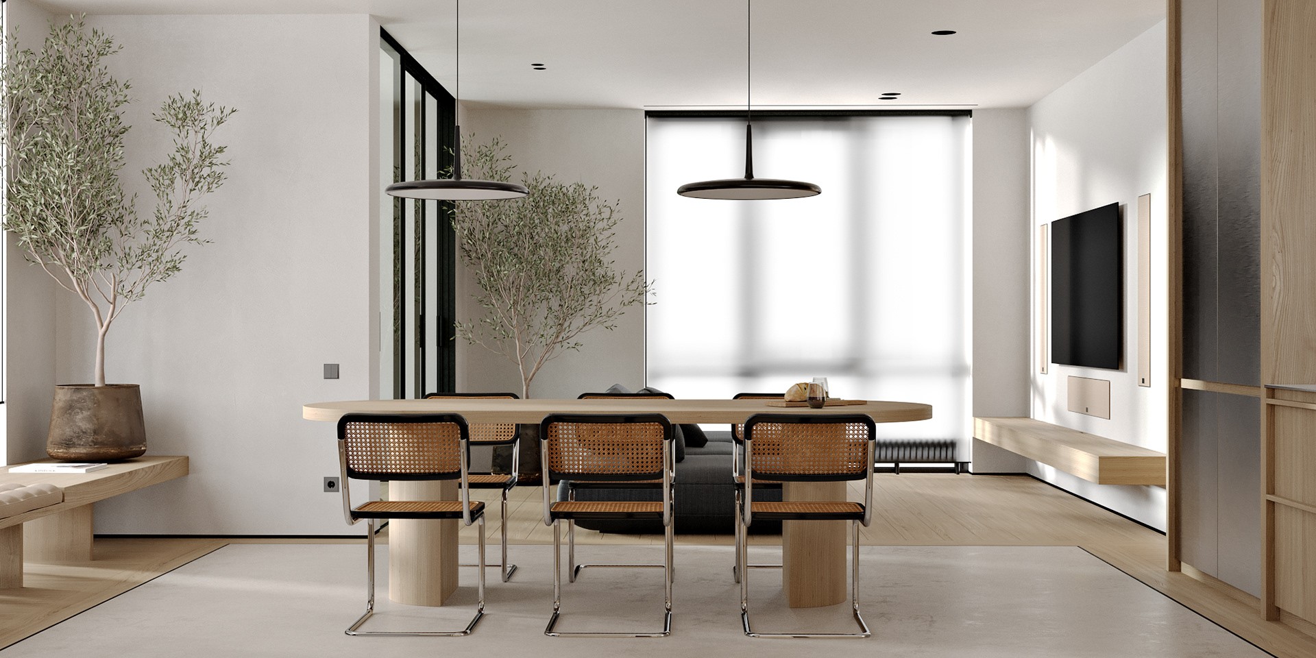 100㎡原木+高级黑 既舒适又精致！-9