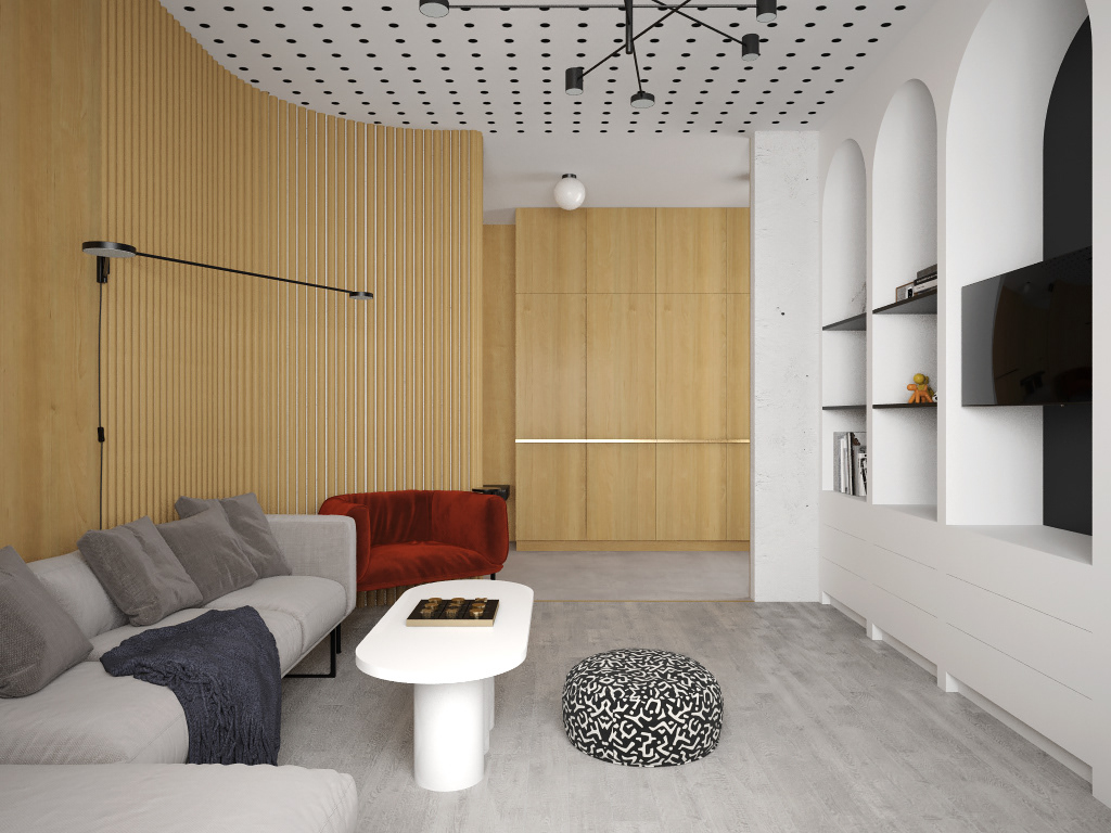 81平现代简约--动线空间                     -0