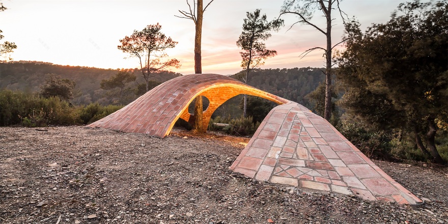 《砖托邦》与自然相融的拱顶构筑-156