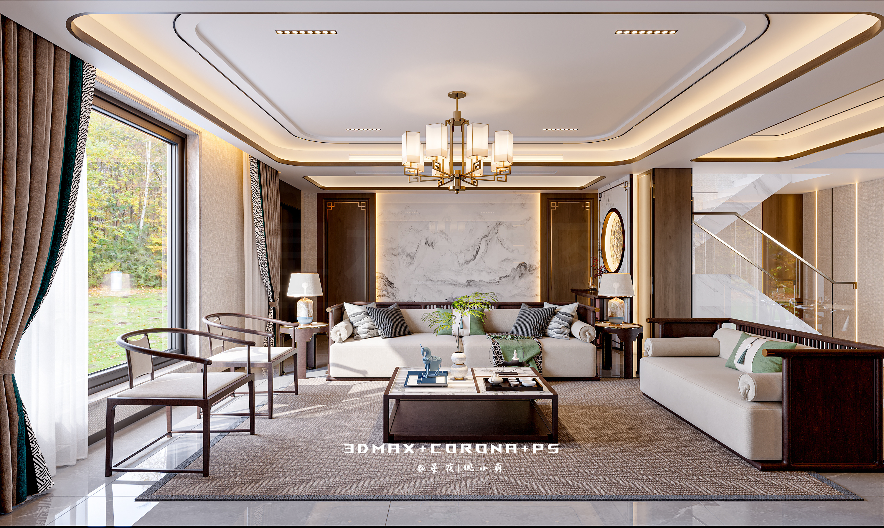 新中式，一方宁静，一方雅致！-1