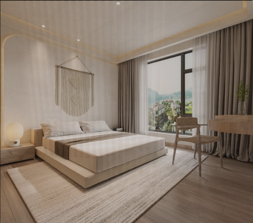 质朴侘寂风平层设计-7