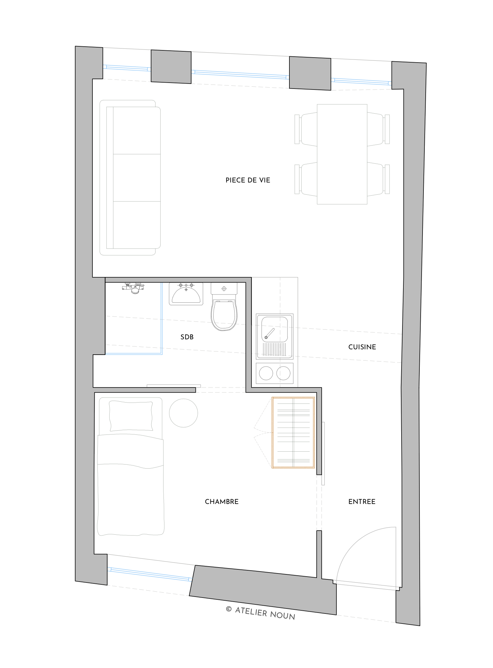 巴黎 28 平米小户型,多功能设计惊艳亮相-27