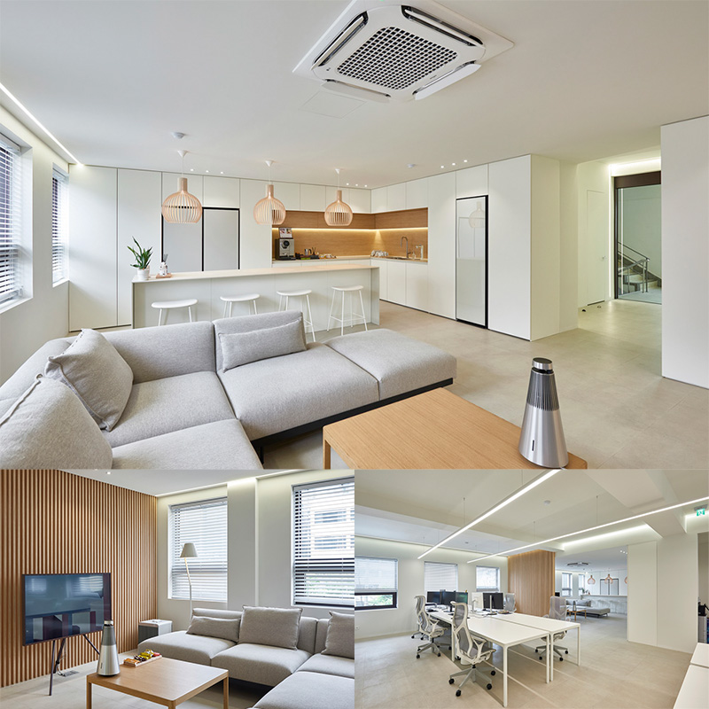 白色与木色，打造高级办公室空间-1