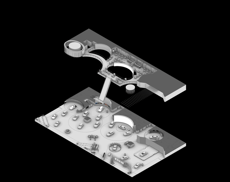 奥迪上海车展2025展位设计丨中国上海丨Atelier INDJ-15