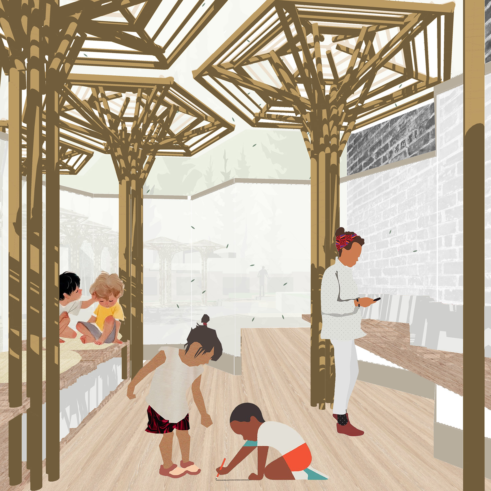 夏木塘儿童公益书院丨中国江西丨上海交通大学奥默默工作室,HDD上海华都建筑规划设计有限公司-104