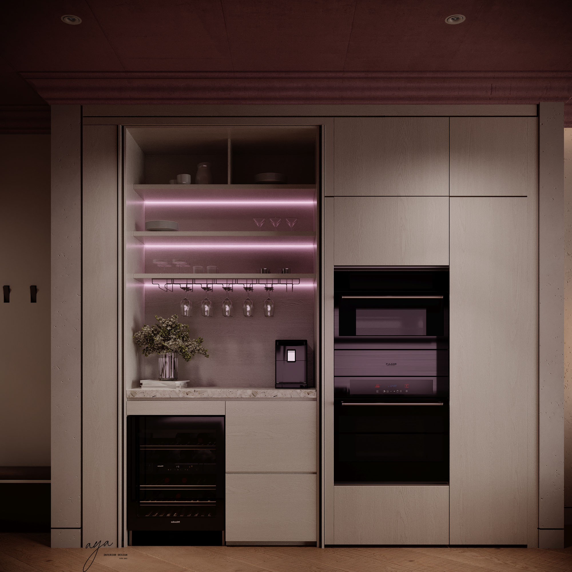 studio apartment living area-8