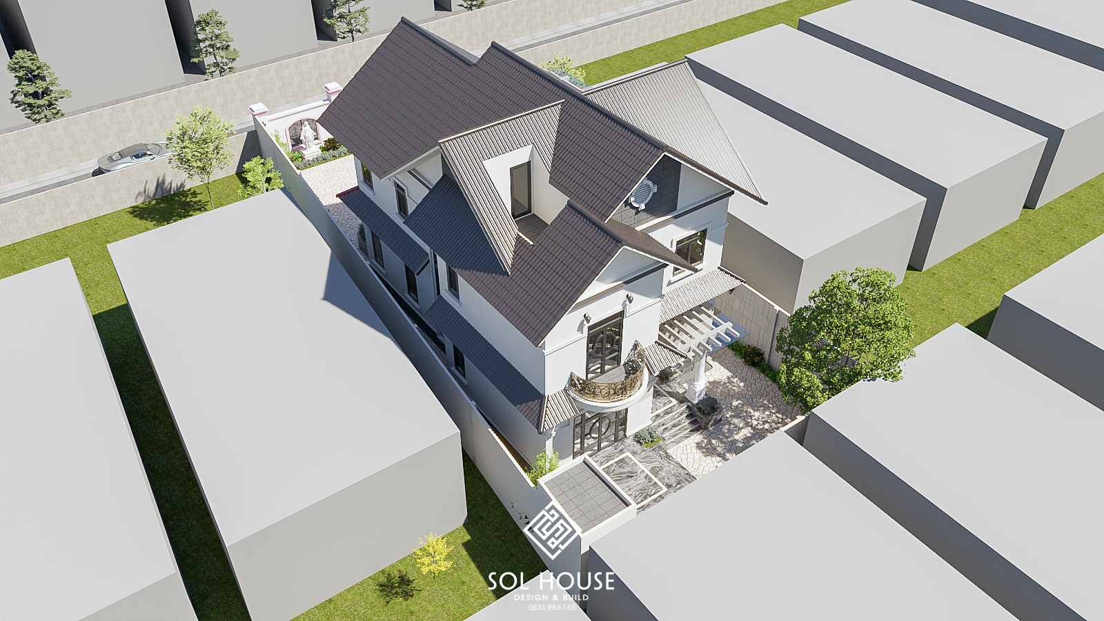 欧式别墅建筑丨SOL HOUSE（Ha Dung's team）-11