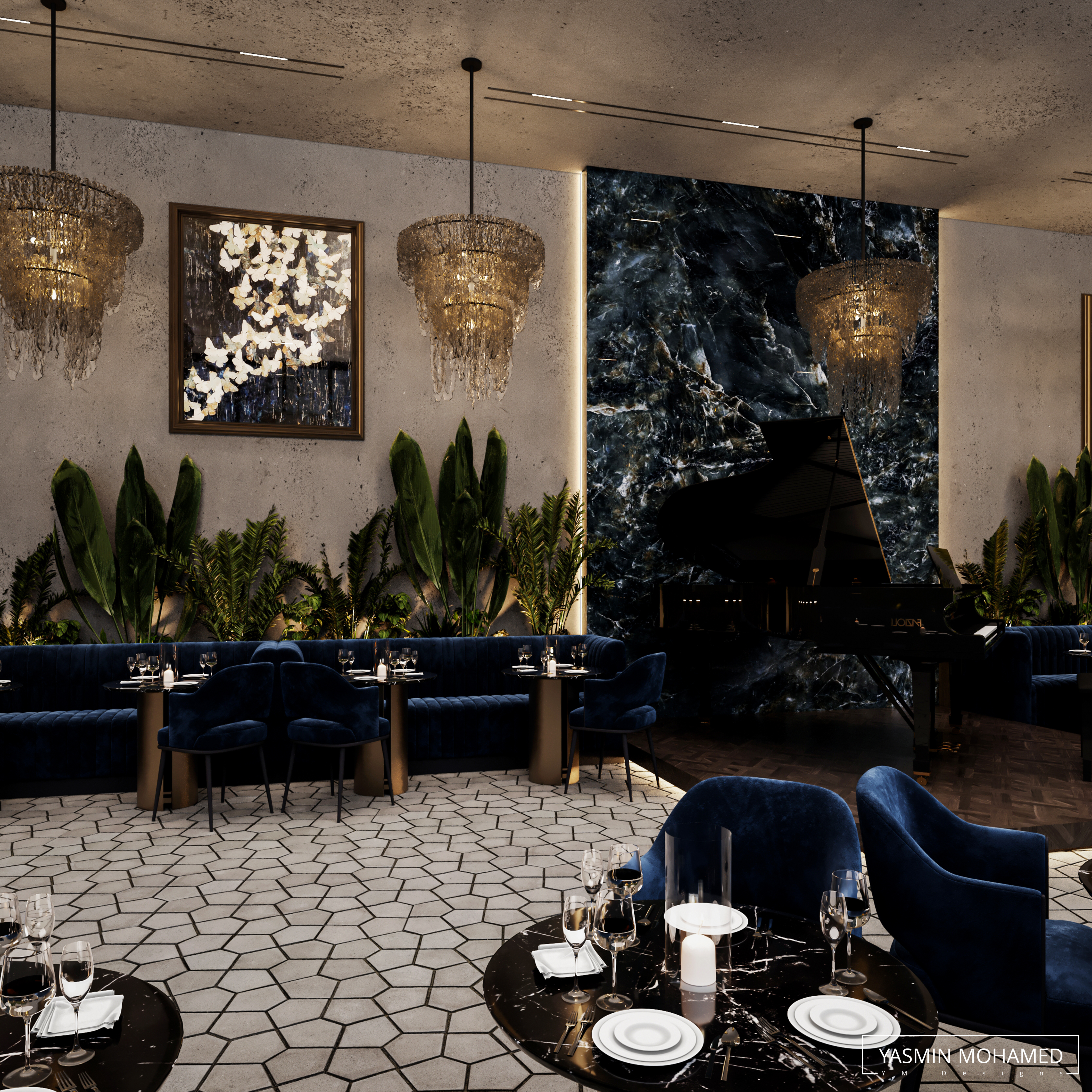 Lu·ury Restaurant Design（豪华餐厅设计）丨yasmin mohamed-17