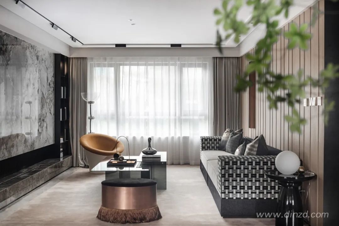 艺术无界,生活有声——烟台中海万锦洋房下叠样板间设计-10