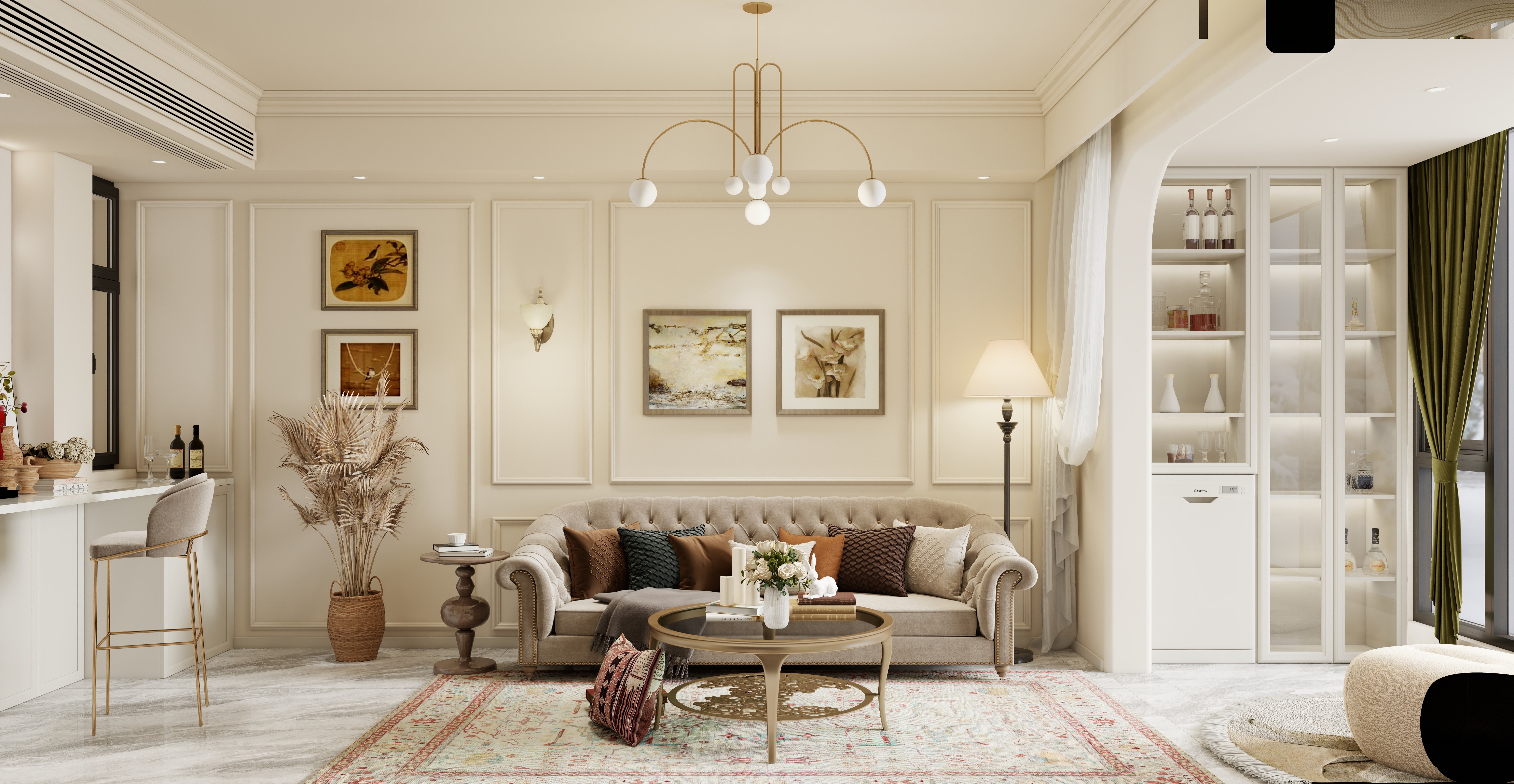 别墅、叠墅上叠，美式风格-1