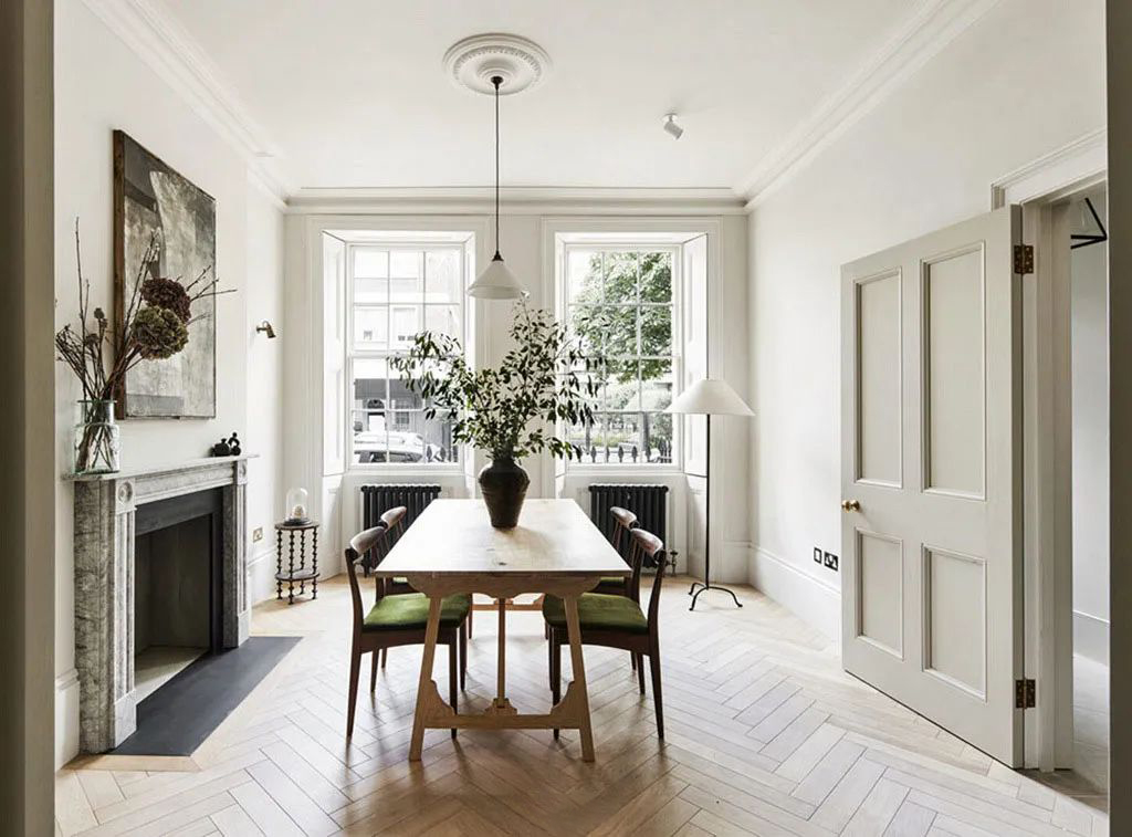 伦敦海德公园旁老联排别墅的现代贵族风内饰设计-5