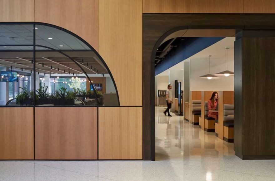 美国 Bread Financial 园区办公大楼升级丨美国哥伦布丨Unispace 设计团队-7