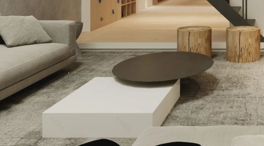 上海融信别墅地下空间极致简约设计-34