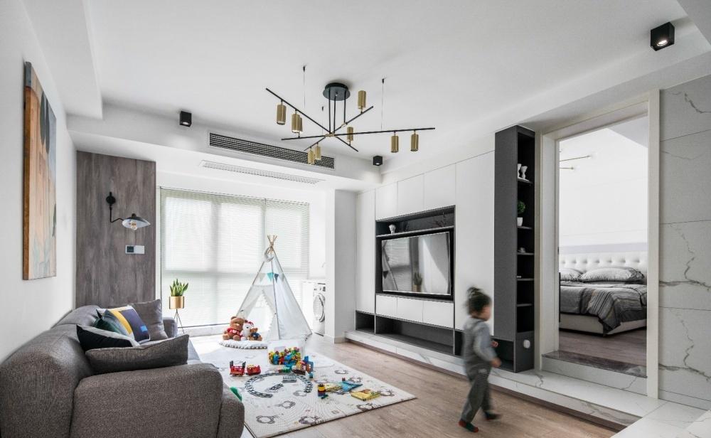 上海谷辰设计 · 110 平下沉式客厅的现代简约生活-13