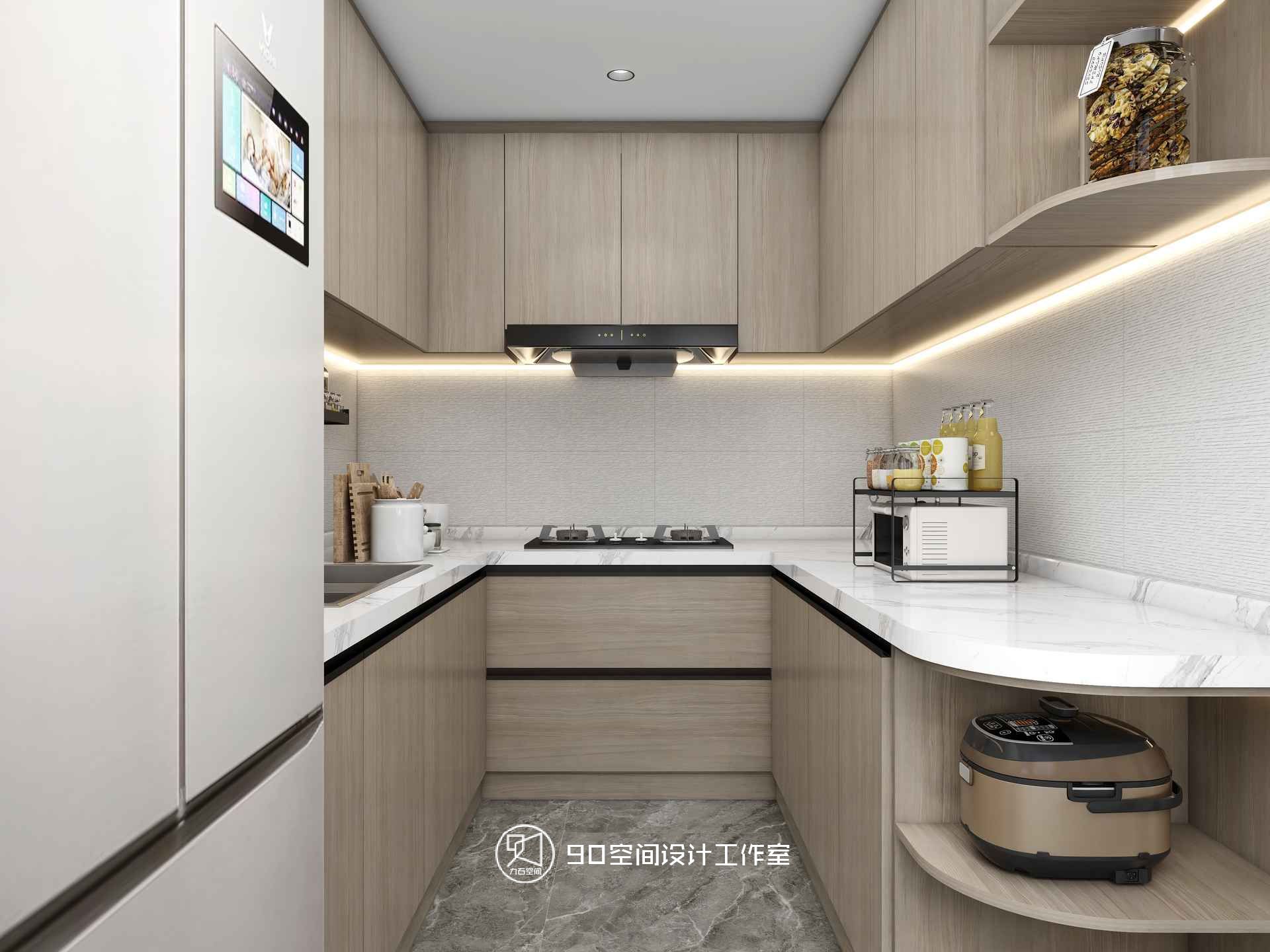 绿意浓情 · 轻奢风格 125 平方 3 室 2 厅 2 卫设计-33