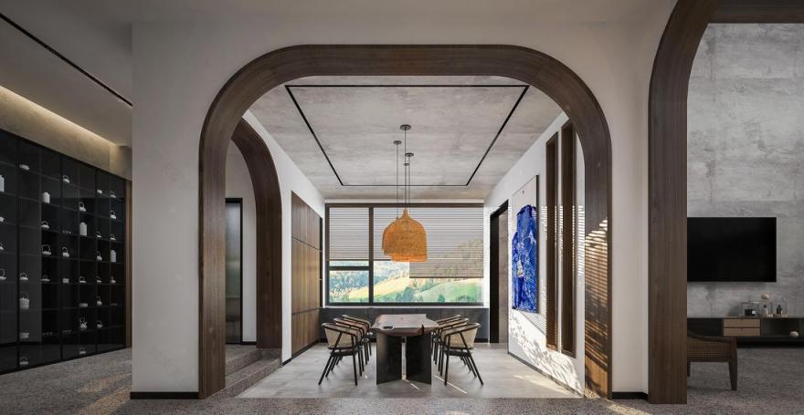 自然田园风侘寂别墅设计-36