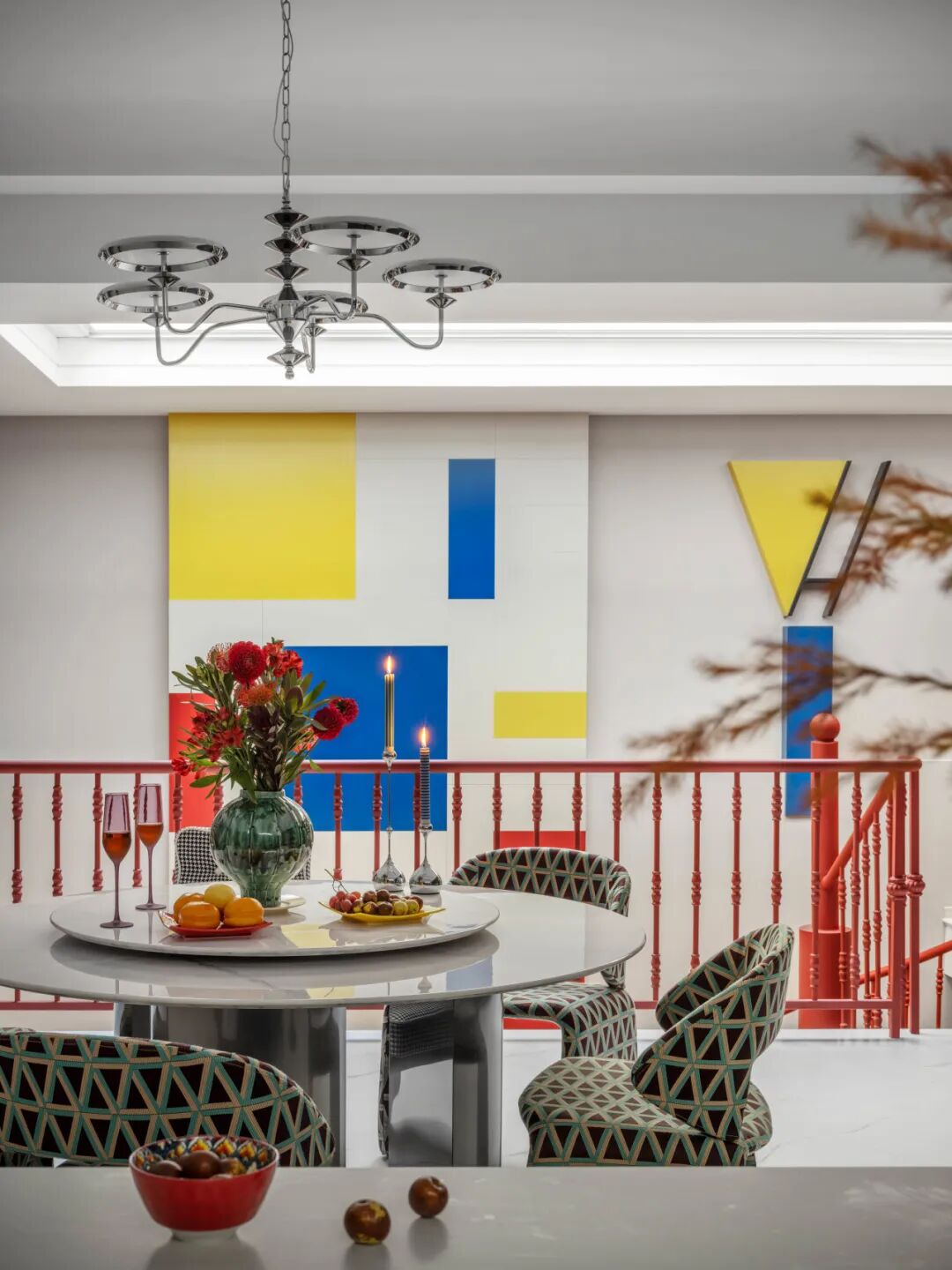 尚层设计院付霞新作|蒙德里安调色盘里的家-24