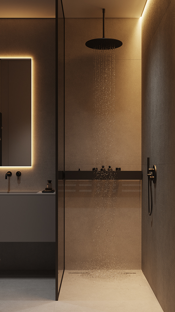 107㎡高级灰色系公寓设计-17