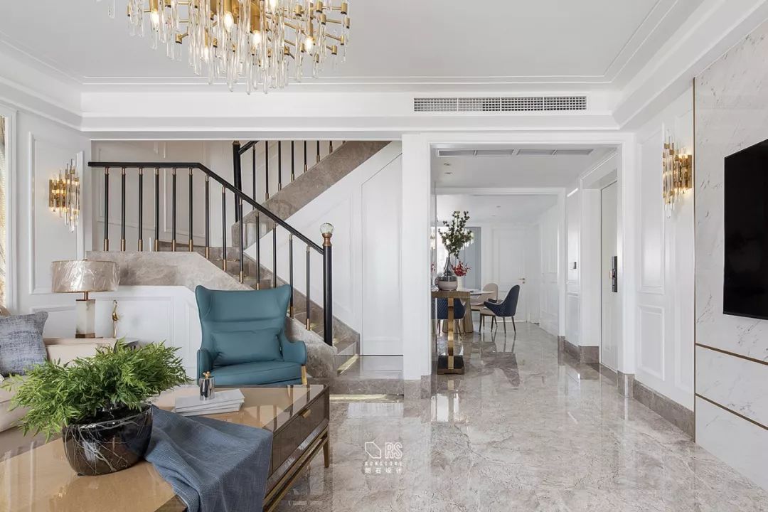 《沁绿》现代美式空间,温馨地中海蓝-18