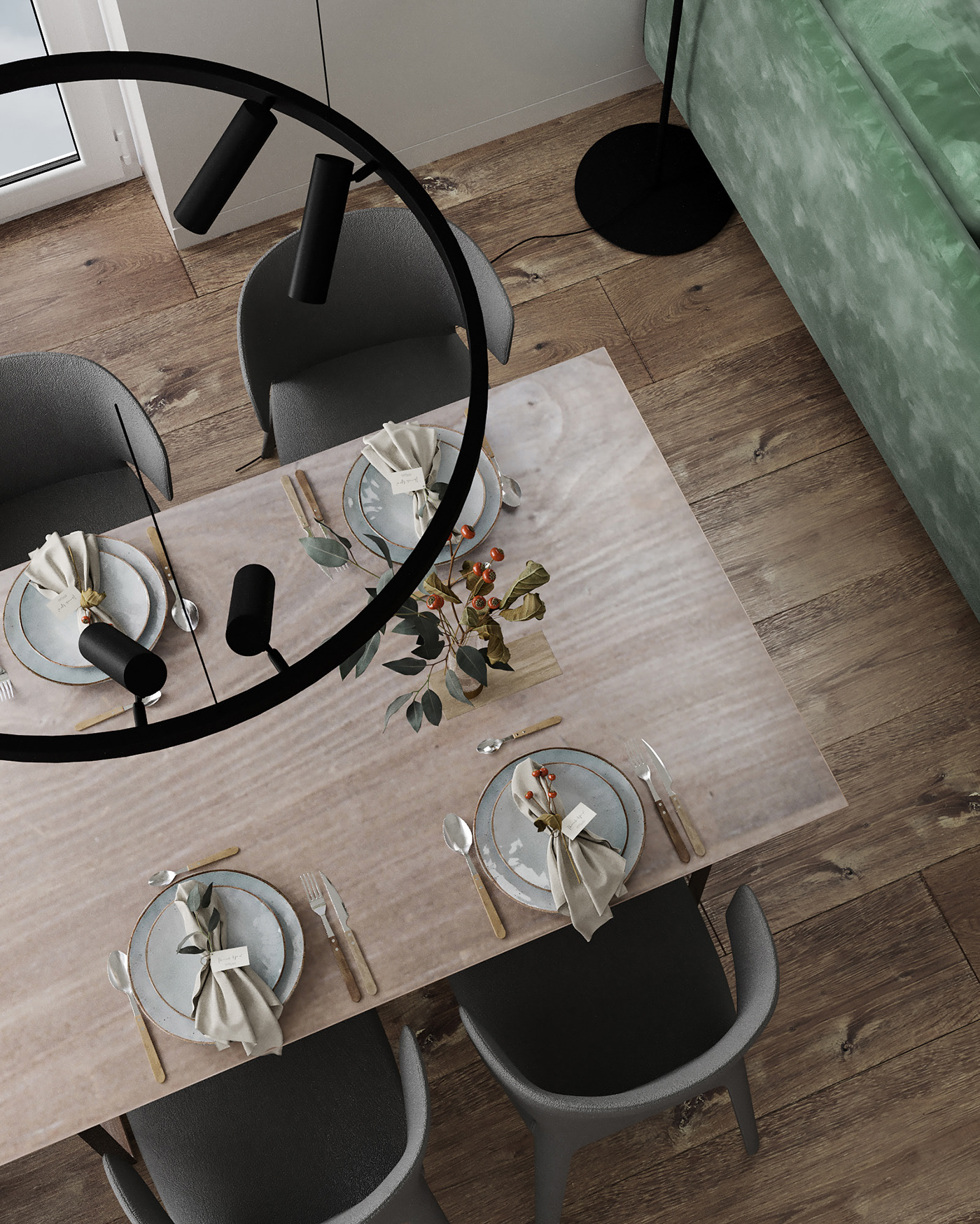 现代极简风公寓设计-5