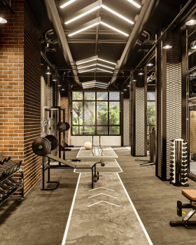Modern Industrial Gym